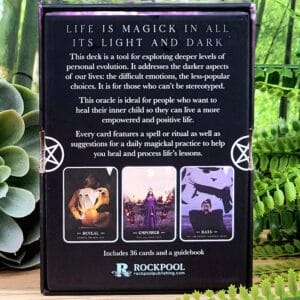 Dark Magick Oracle Cards by Fiona Horne - Back Cover