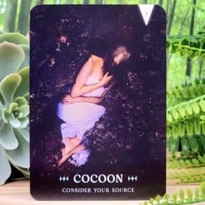 Dark Magick Oracle Cards by Fiona Horne - Cocoon - consider your source