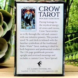 Crow Tarot Pocket Edition by MJ Cullinane - Back Cover