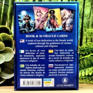 Inspirational Goddesses Oracle Cards by Riccardo Minetti and Arianna Farricella - Back cover