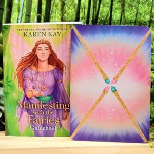 Manifesting with the Fairies Oracle Cards by Karen Kay - Guidebook and back of cards