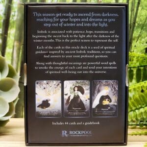 Seasons of the Witch Imbolc Oracle Cards by Lorriane Anderson and Juliet Diaz - Back Cover