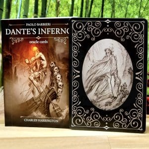 Dante's Inferno Oracle Cards by Paolo Barbieri - Guidebook and back of cards