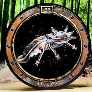 Maxine Gadd's Zoologica Steampunk Oracle Cards - Axolotl