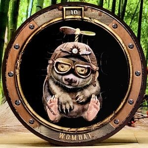 Maxine Gadd's Zoologica Steampunk Oracle Cards - Wombat