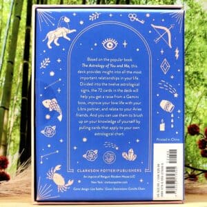 Astrology of You and Me Oracle Deck by Gary Goldschneider - Back Cover