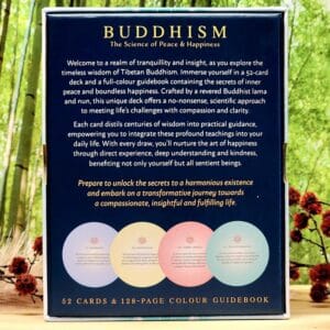 Buddhism Oracle Cards and Guidebook by Lama Tendar & Ani Dechen - Back Cover