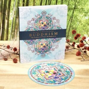 Buddhism Oracle Cards and Guidebook by Lama Tendar & Ani Dechen - Guidebook and back of cards