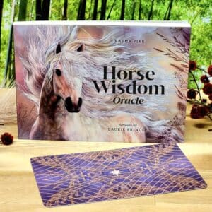 Horse Wisdom Oracle Cards By Kathy Pike - Guidebook and back of cards