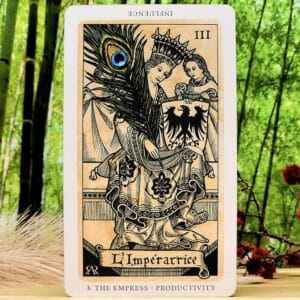 The Medieval Feathers Tarot Cards by Jay R Rivera - The Empress - Productivity