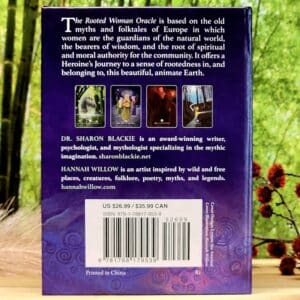 The Rooted Woman Oracle Cards by Sharon Blackie - Back Cover