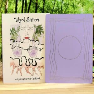 Wyrd Sisters Oracle Cards by Casey Zabala - Guidebook and back of cards