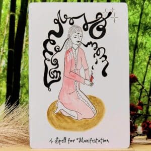 Wyrd Sisters Oracle Cards by Casey Zabala - Spell for manifestation