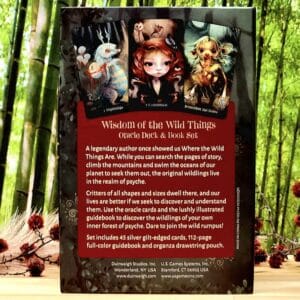 Wisdom of the Wild Things Oracle Cards by Angi Sullins - Back Cover