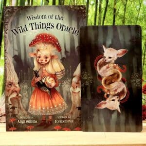 Wisdom of the Wild Things Oracle Cards by Angi Sullins - Guidebook and back of cards