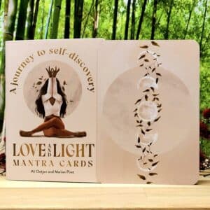 Love and Light Mantra Cards by Ali Oetjen and Marion Piret - Guidebook and back of cards