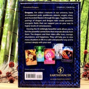 The Dragon Riders Oracle Deck by Christine Arana Fader - Back Cover