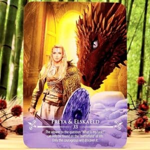 The Dragon Riders Oracle Deck by Christine Arana Fader - Freya & Elska'Eld