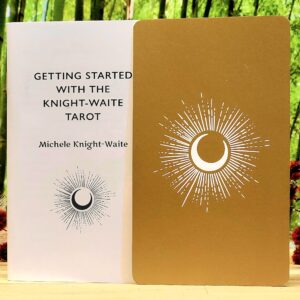 The Knight-Waite Tarot Deck by Michele Knight-Waite - Getting started instruction book and back of cards