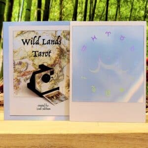 Wild Lands Tarot Cards by Leah Shoman - Guidebook and back of cards