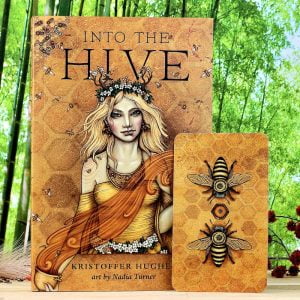 Bee Tarot Cards by Kristoffer Hughes - Guidebook and back of cards