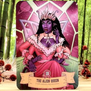 Cowgirls and Aliens Oracle Cards by Ellie Grant - The Alien Queen