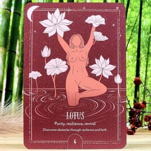 Earth Song Oracle Cards by Tarn Ellis - Lotus