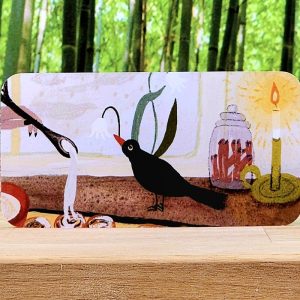 Forest Friends Inspiration Cards by Tijana Lukovic - Blackbird illustration