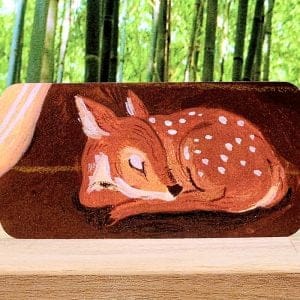 Forest Friends Inspiration Cards by Tijana Lukovic - Sleeping Fawn illustration