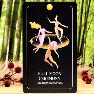 Lunar Abundance Reflection Cards by Ezzie Spencer PhD - Full moon ceremony