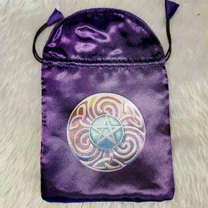 Magic Star Satin Tarot Bag - Front of bag