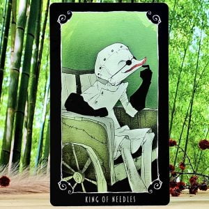 Mega Sized The Nightmare Before Christmas Tarot Cards by Minerva Siegel - King of Needles