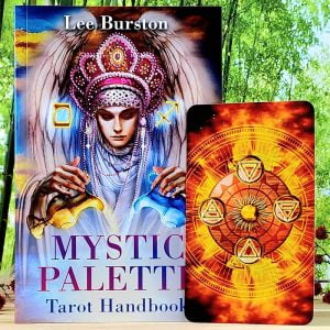 Mystic Palette Tarot Cards by Ciro Marchetti - Guidebook and back of cards