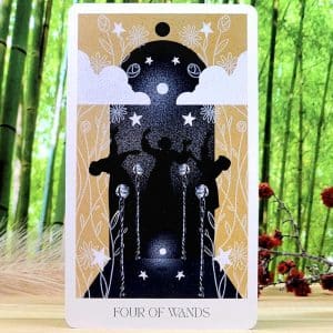 Nova Witch Tarot Cards by Suki Ferguson - Four of Wands