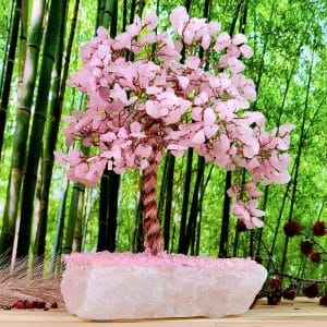 Rose Quartz Wish Tree - front