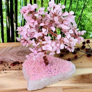 Rose Quartz Wish Tree - top