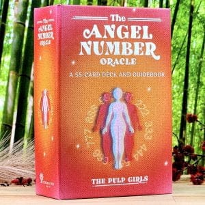 The Angel Numbers Oracle Deck by The Pulp Girls - Front Cover