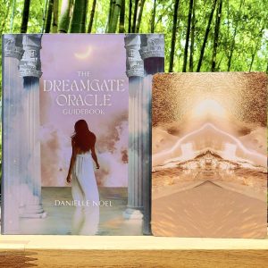 The Dreamgate Oracle Cards and Guidebook by Danielle Noel - Guidebook and back of cards