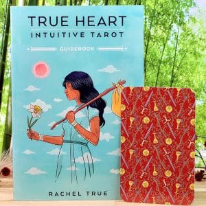 True Heart Intuitive Tarot Deck by Rachel True - Guidebook and back of cards