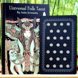 Universal Folk Tarot Cards by Anita Inverarity - Guidebook and back of cards