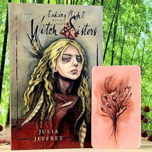 Witch Sisters Tarot Cards by Julia Jeffrey - Guidebook and back of cards