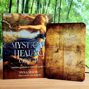 Mystical Healing Oracle Cards by Inna Segal - Guidebook and back of cards