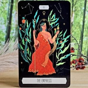 Zodiac Tarot Pocket Edition in a Tin by Cecilia Lattari - The Empress