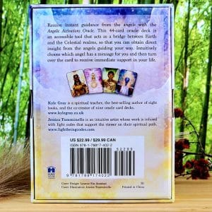 Angelic Activations Oracle Cards by Kyle Gray - Back Cover