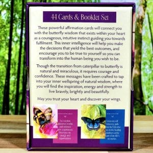 Butterfly Transformations Oracle Cards by Alana Fairchild - Back of box