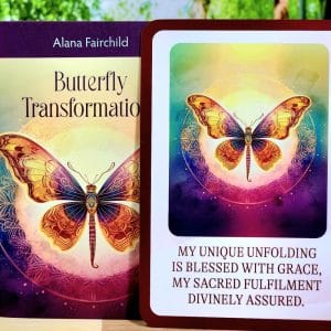 Butterfly Transformations Oracle Cards by Alana Fairchild - Guidebook and a sacred blessing from Alana