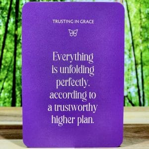 Trusting in Grace - everything is unfolding perfectly