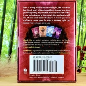 Intuitive Whispers Oracle Cards by Maude Hirst - Back Cover