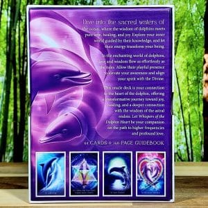 Whispers of the Dolphin Heart Oracle by Angela Hartfield - Back of box