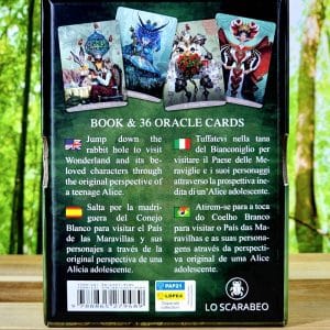 Alice in Wonderland Oracle Cards by Paolo Barbieri - Back of box